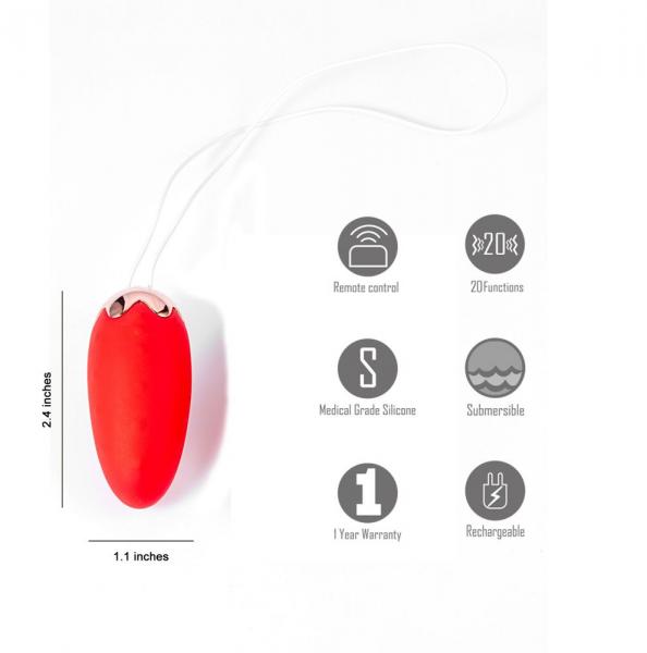 Shortcake Strawberry Shaped Rechargeable Egg Sex Toy Product