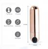 Jessi Rechargeable Mini Bullet Vibrator Rose Gold Sex Toy Product Image 3
