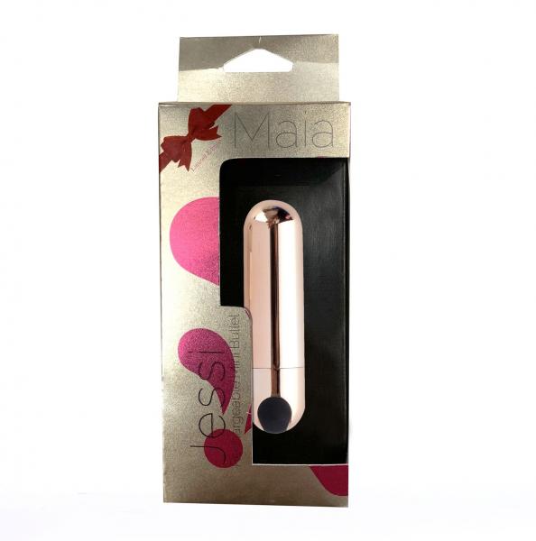 Jessi Rechargeable Mini Bullet Vibrator Rose Gold Sex Toy Product