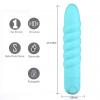 Lola Rechargeable Twisty Bullet Vibrator Teal Sex Toy Product Image 2