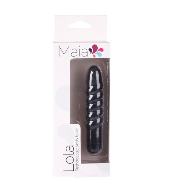 Lola Rechargeable Twisty Bullet Black Sex Toy Product