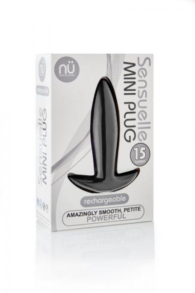 Sensuelle Mini Butt Plug Black Sex Toy Product
