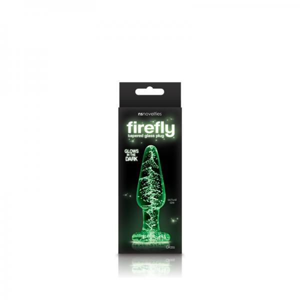 Firefly Glass Tapered Plug Medium Clear Sex Toy Product