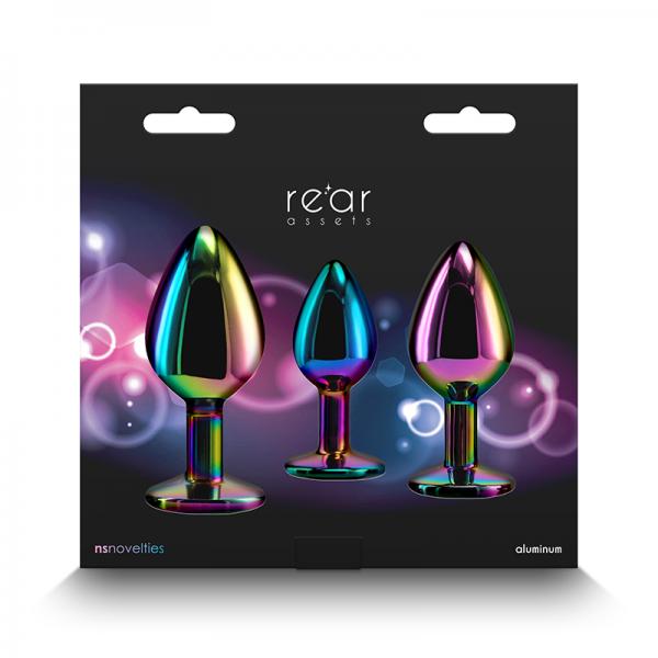 Rear Assets Multicolor Rainbow Heart Trainer Kit Sex Toy Product