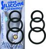 Super Silicone Cockrings Black