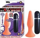 My First Silicone Vib. Butt Plug Flesh
