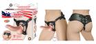 All American Whoppers 5 inches Curved Dong Balls Beige & Universal Harness Sex Toy Product