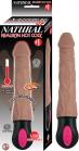 Natural Realskin Hot Cock #1 Brown Realistic Vibrator Sex Toy Product