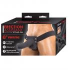 Erection Assistant Hollow Strap-on 6 Vibrating Black " Sex Toy Product