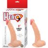 Hero 8in Curved Cock White Sex Toy Product Image 1