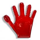 Finger F*ck Glove Clear Red (net) Sex Toy Product