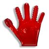 Finger F*ck Glove Clear Red (net) Sex Toy Product Image 2