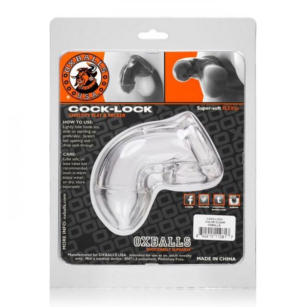 Cock Lock Chastity/packer Sheath Clear Sex Toy Product