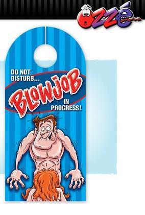 Blowjob In Progress Door Hanger Sex Toy Product