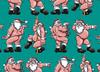 Santa The Stripper Wrapping Paper