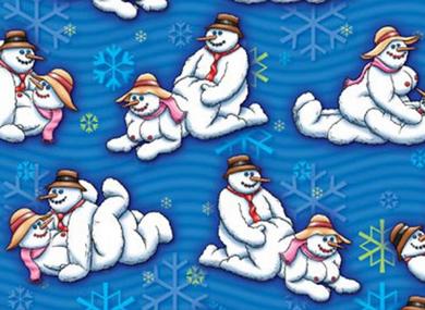 Snowman Wrapping Paper