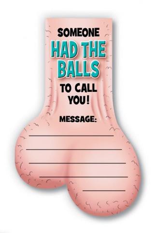 Had The Balls Note Pad