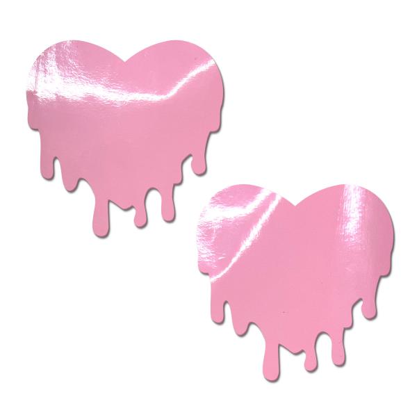 Pastease Faux Latex Baby Pink Melty Hearts Sex Toy Product