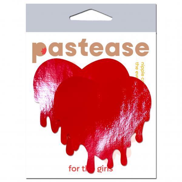 Pastease Faux Latex Red Melty Hearts Sex Toy Product