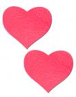 Heart Neon Pink Pasties O/S Sex Toy Product