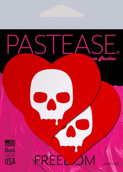 Pastease Sullen Skull Red Hearts Sex Toy Product