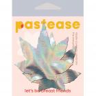 Pastease Indica Pot Leaf Silv Holographic Weed Nipple Pasties Sex Toy Product