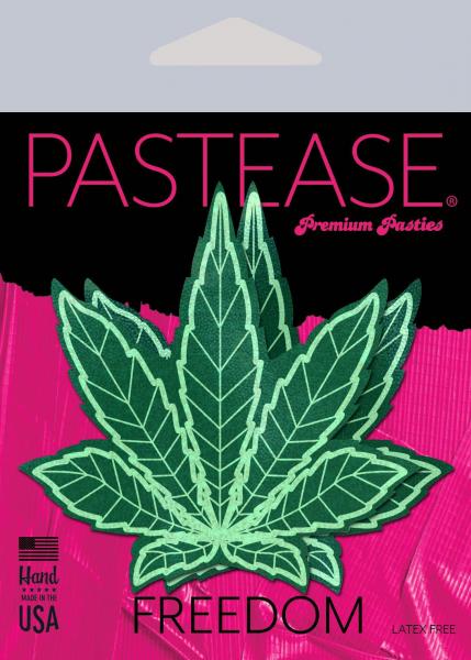 Pastease Indica Pot Leaf Green Holographic Weed Sex Toy Product