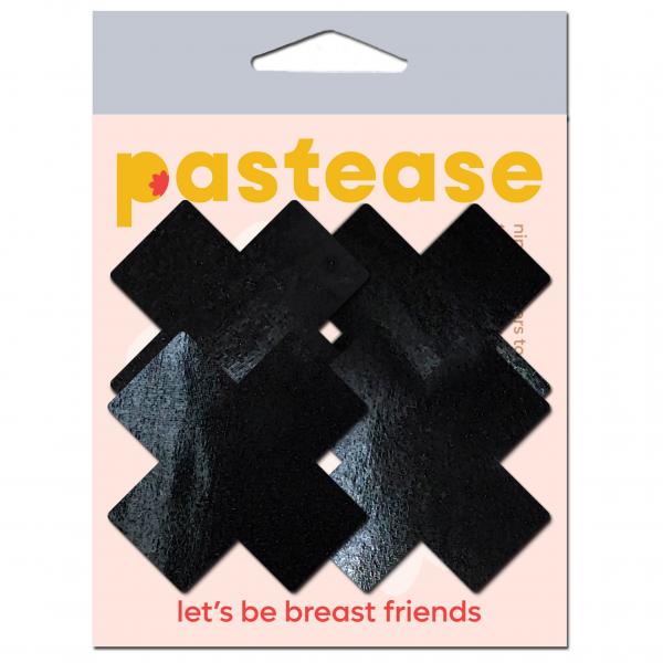 Pastease Petite Plus X Faux Latex Black Crosses Sex Toy Product