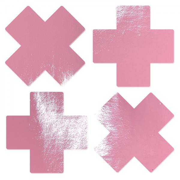 Pastease Petite Plus X Faux Latex Baby Pink Crosses Sex Toy Product