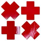 Pastease Petite Plus X Faux Latex Red Crosses Sex Toy Product