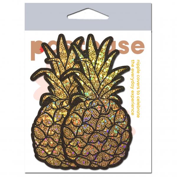 Pastease Glitter Pineapples Gold Sex Toy Product