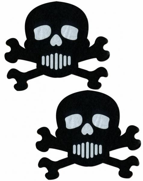 Skull Crossbones Black White Pasites O/S Sex Toy Product