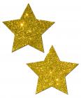Gold Glitter Rock Star Pasties O/S Sex Toy Product