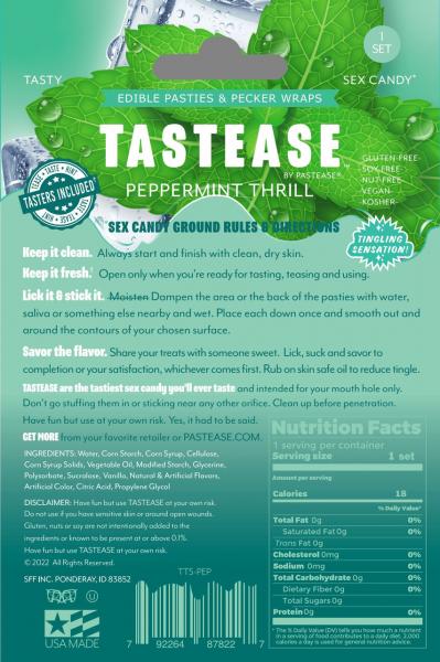Tastease Peppermint Edible Nipple Pasties & Pecker Wraps Sex Toy Product