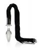 Icicles #49 Glass Butt Plug Attached Flogger Clear Sex Toy Product Image 1