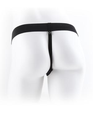 Fetish Fantasy 7 inches Hollow Strap On Balls Beige   Sex Toy Product