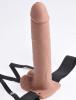 Fetish Fantasy 10 Inches Hollow Rechargeable Strap On Remote Tan Sex Toy Product Image 2
