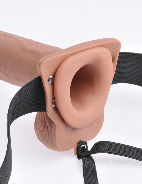 Fetish Fantasy 10 Inches Hollow Rechargeable Strap On Remote Tan Sex Toy Product