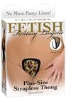 Fetish Fantasy Plus Size Strapless Thong Leopard