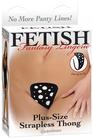 Fetish Fantasy Plus Size Strapless Thong Polk Dot