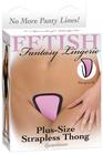 Fetish Fantasy Plus Size Strapless Thong Pink