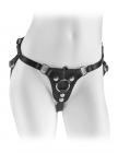 Leather Fantasy Harness O/S Black Sex Toy Product