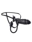 Fetish Fantasy 8 inches Inflatable Vibrating Hollow Strap On Black Sex Toy Product