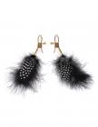 Deluxe Feather Nipple Clamps Black Sex Toy Product