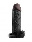 Vibrating Real Feel 2 Inches Extension - Black Sex Toy Product