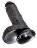 King Cock 8" Cock - Black Sex Toy Product Image 2