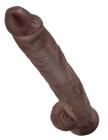 King Cock 14 inches Cock with Balls Brown Dildo Sex Toy Product