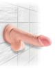 King Cock Triple Density 6.5 inches Dildo with Balls Beige Sex Toy Product Image 4