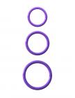Fantasy C-Ringz Silicone 3 Piece Stamina Set Purple Sex Toy Product