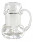 Bachelorette Pecker Beer Mug Clear